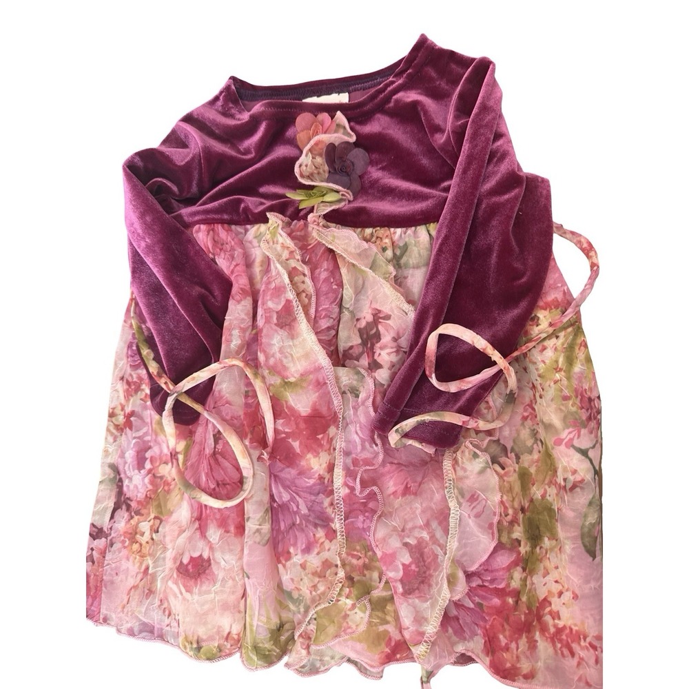 Vintage Boutique CachCach floral dress sz 24 months girls